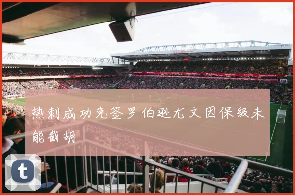 热刺成功免签罗伯逊尤文因保级未能截胡