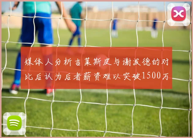 媒体人分析吉莱斯皮与谢泼德的对比后认为后者薪资难以突破1500万